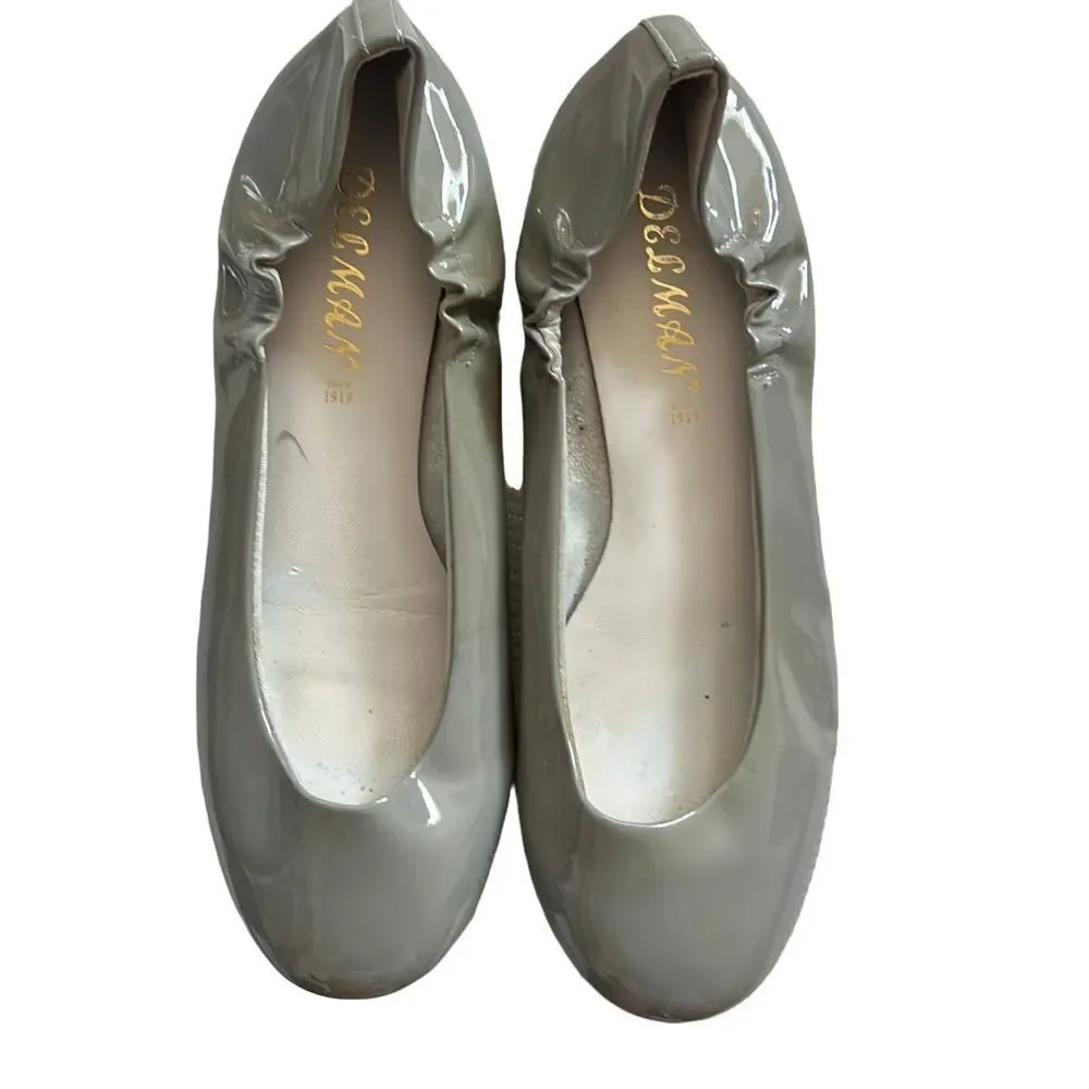 Vintage Delman size 7 green grey flats